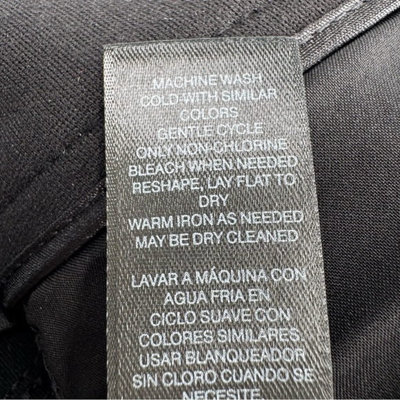 White House Black Market The Slim‎ Ponte 0 Short Black Back Seam Jeans Casual - Picture 13 of 14